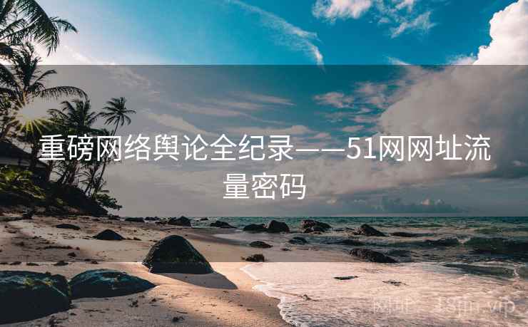 重磅网络舆论全纪录——51网网址流量密码