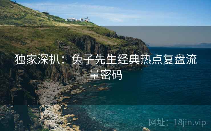 独家深扒：兔子先生经典热点复盘流量密码