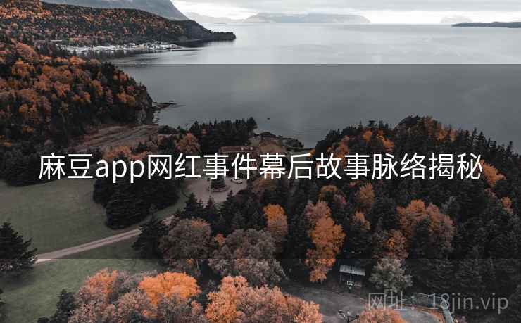麻豆app网红事件幕后故事脉络揭秘