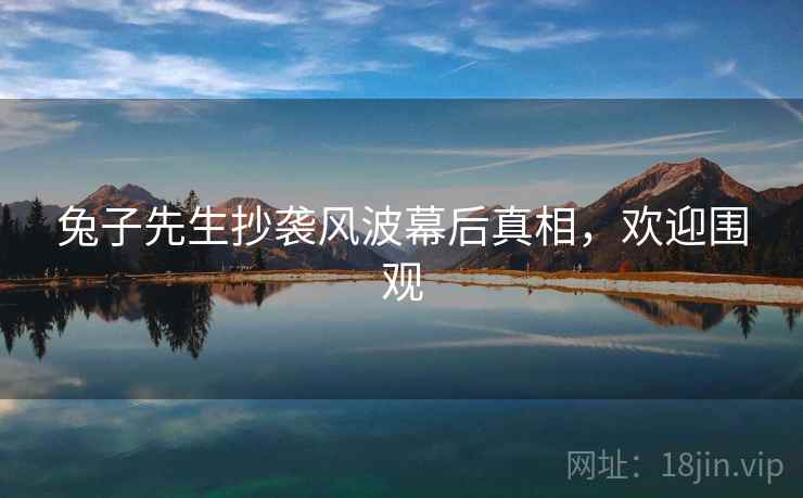 兔子先生抄袭风波幕后真相,欢迎围观 兔子先生抄袭风波幕后真相,欢迎围观